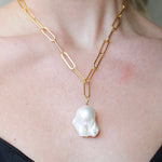 The Always Pearl Necklace - Flame BallZiabirdNecklace
