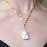 The Always Pearl Necklace - Flame BallZiabirdNecklace