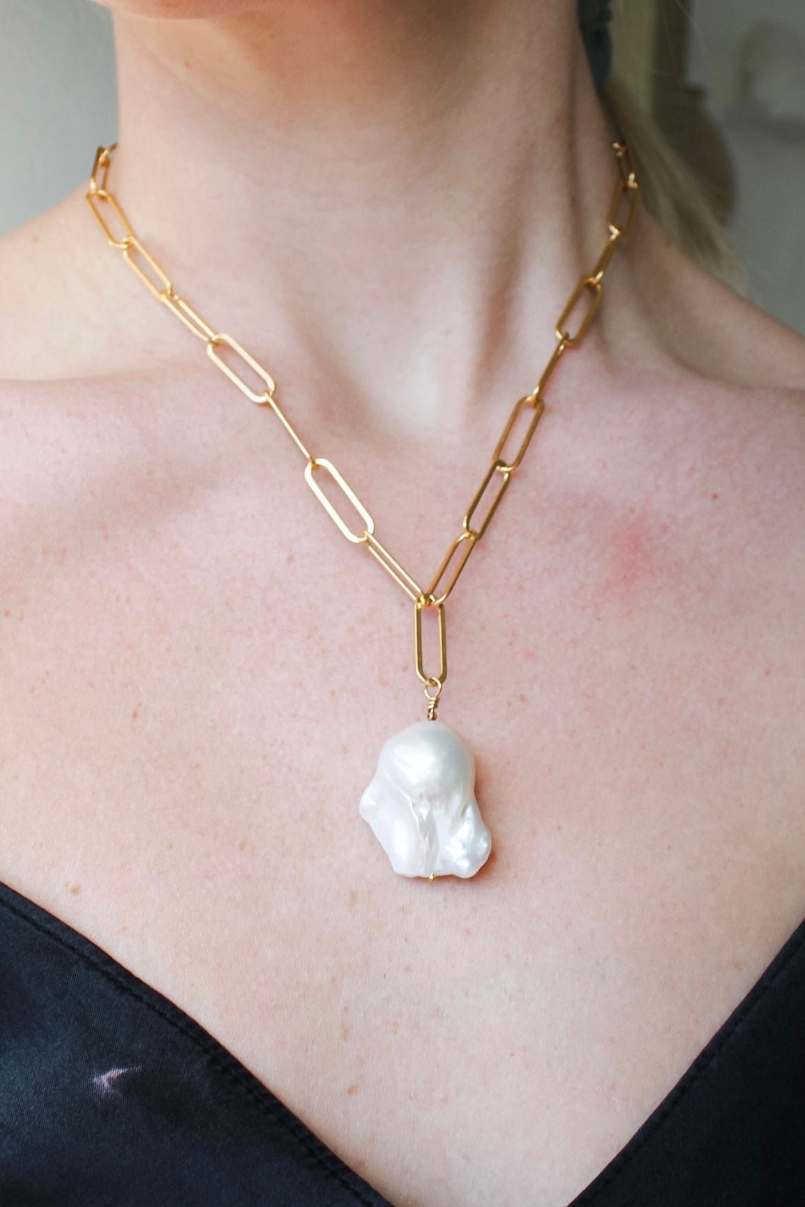 The Always Pearl Necklace - Flame BallZiabirdNecklace