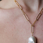 The Always Pearl Necklace - Flame BallZiabirdNecklace