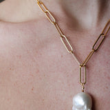 The Always Pearl Necklace - Flame BallZiabirdNecklace