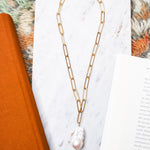 The Always Pearl Necklace - Flame BallZiabirdNecklace