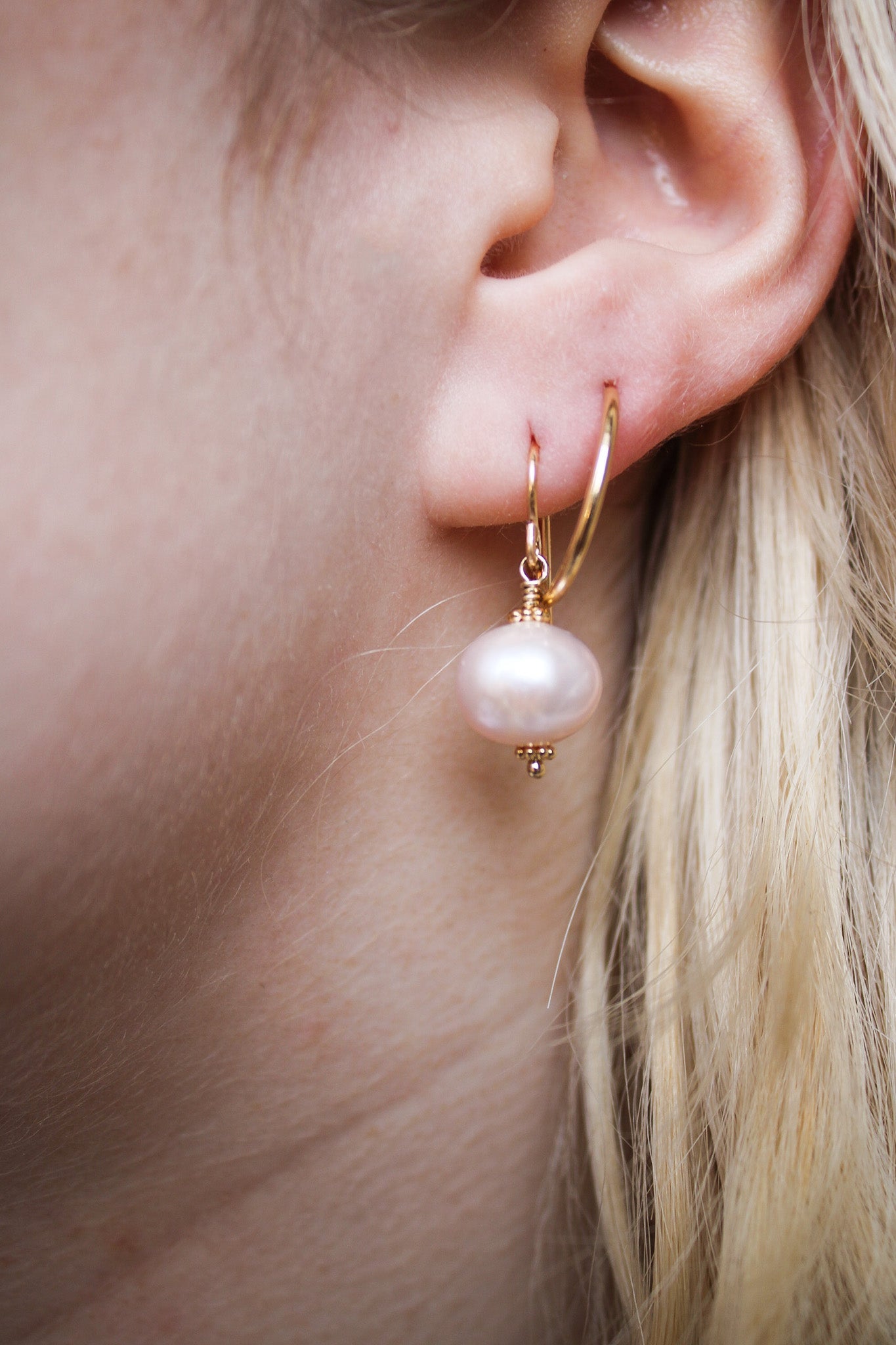 The Always Pink Pearls - Gold or SilverZiabirdEarrings