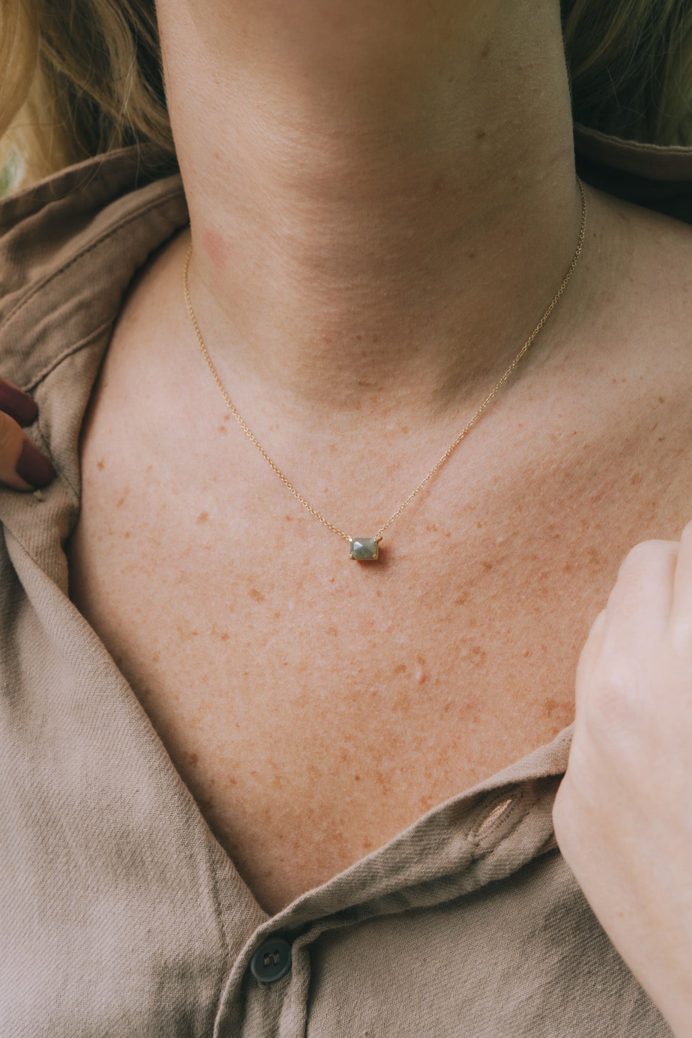 The EW Diamond NecklaceMelissa Tyson DesignsNecklaces