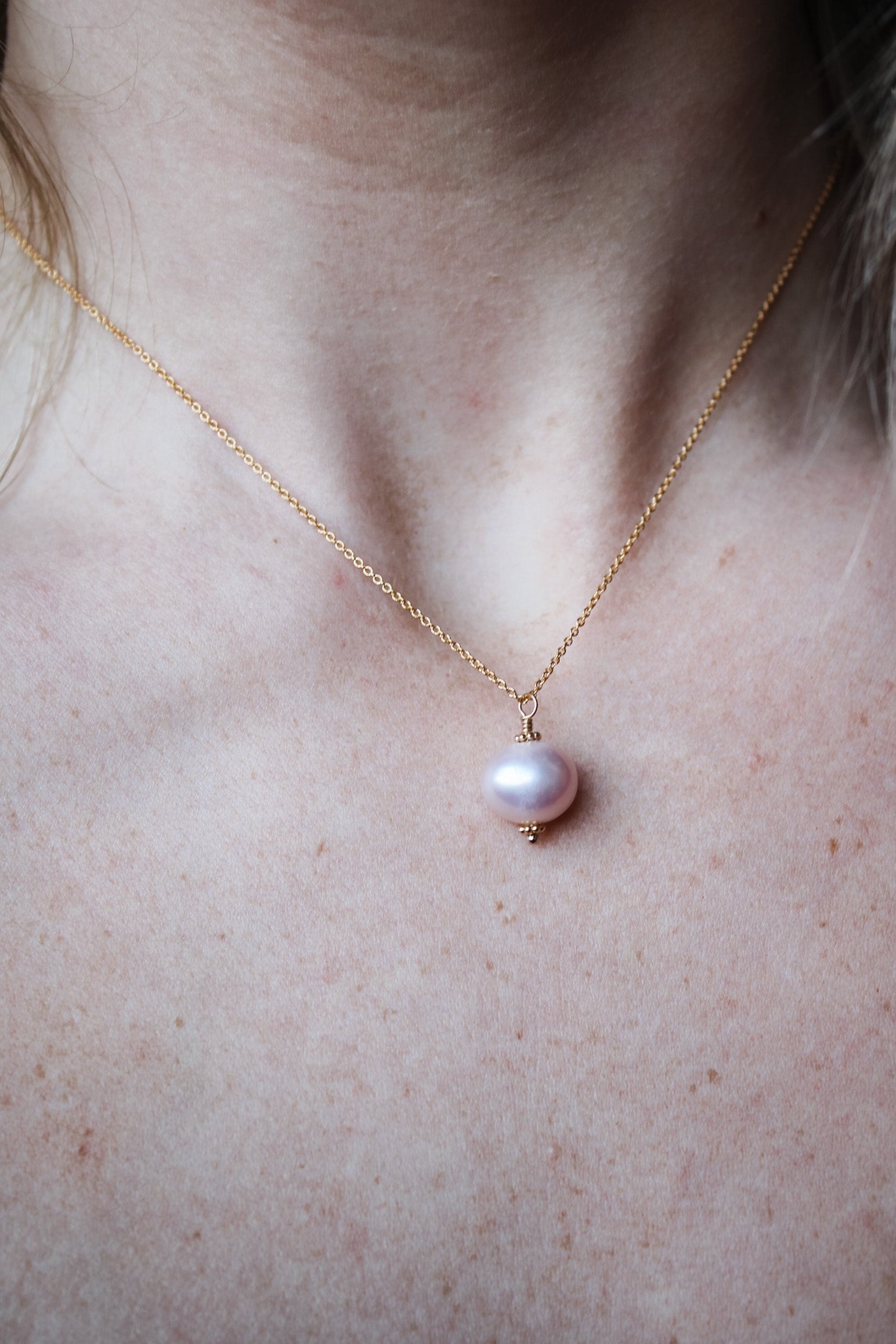 The Pink Always Pearl Necklace - Classic DropZiabirdNecklace