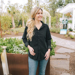The Romy Shirt - Black CorduroyCP ShadesShirts & Tops