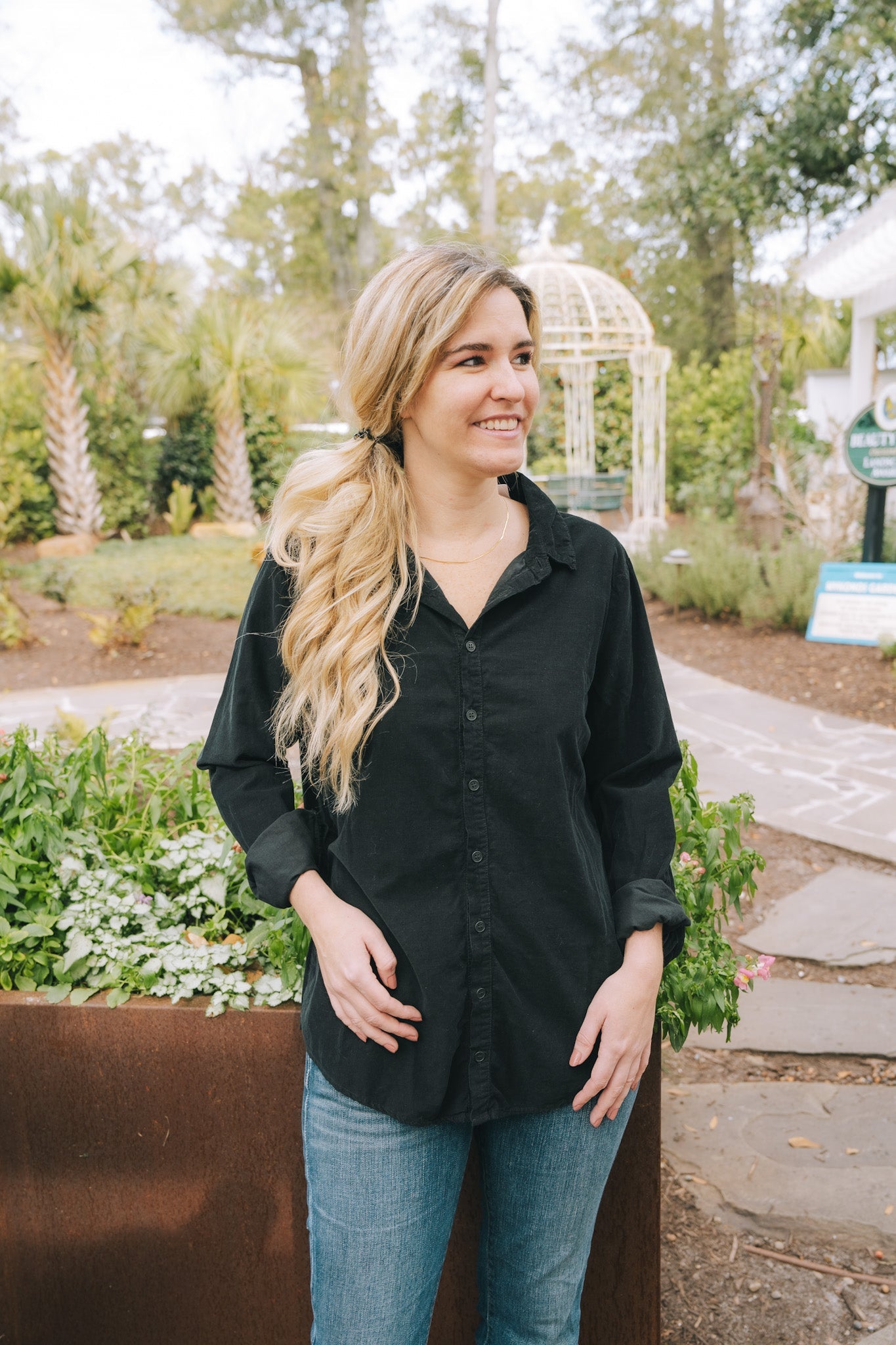 The Romy Shirt - Black CorduroyCP ShadesShirts & Tops