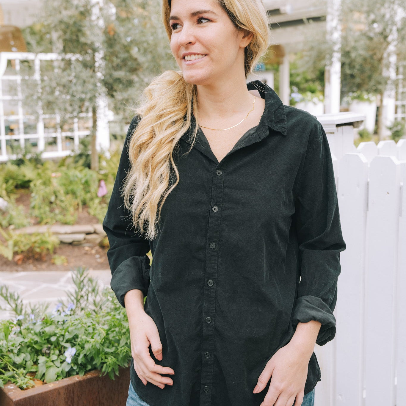The Romy Shirt - Black CorduroyCP ShadesShirts & Tops