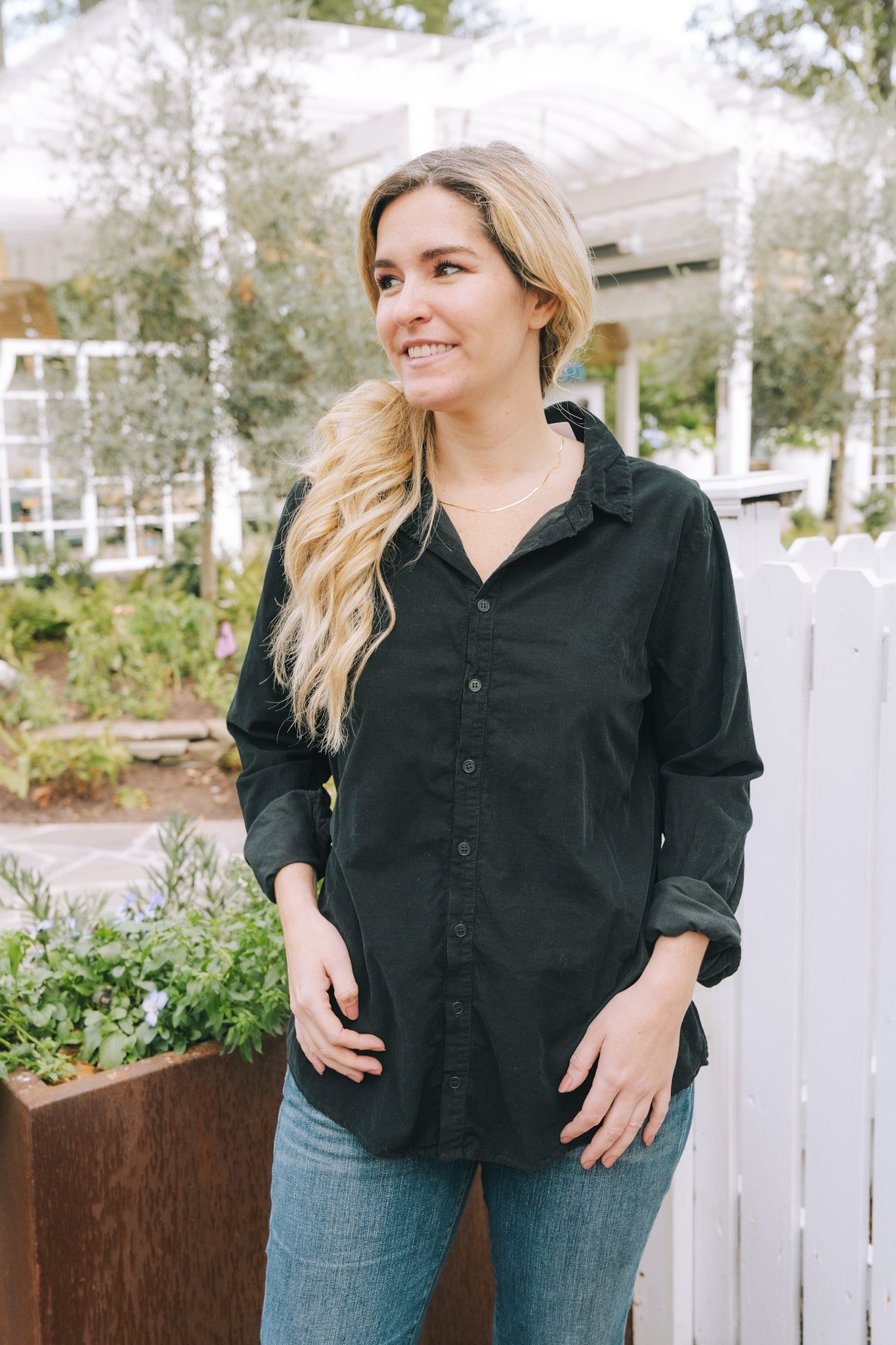 The Romy Shirt - Black CorduroyCP ShadesShirts & Tops