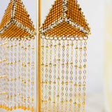 Triangle Chain Fringe Earring - Yellow JadeDebra PyeattEarrings