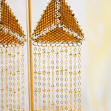 Triangle Chain Fringe Earring - Yellow JadeDebra PyeattEarrings