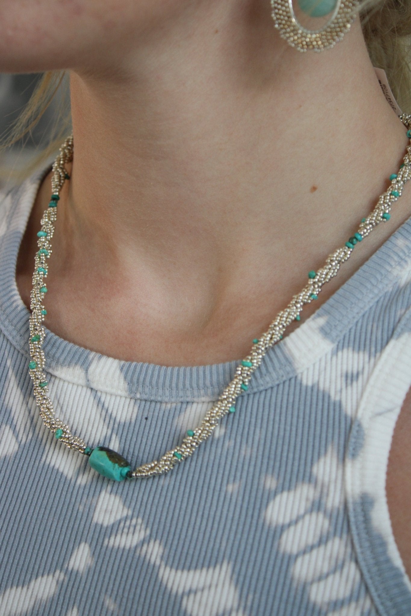 Turquoise and Sterling SilverDebra PyeattNecklace