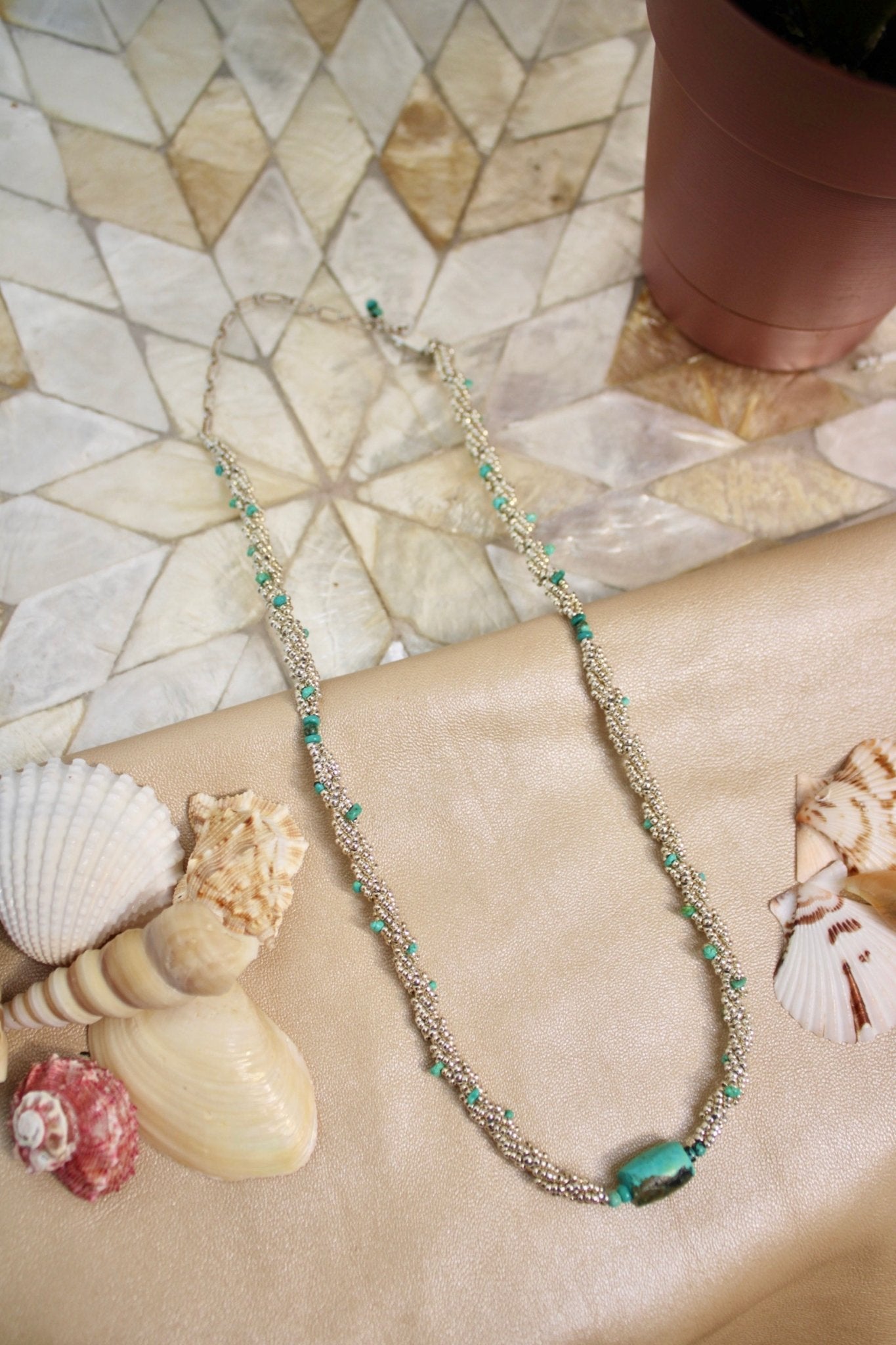 Turquoise and Sterling SilverDebra PyeattNecklace