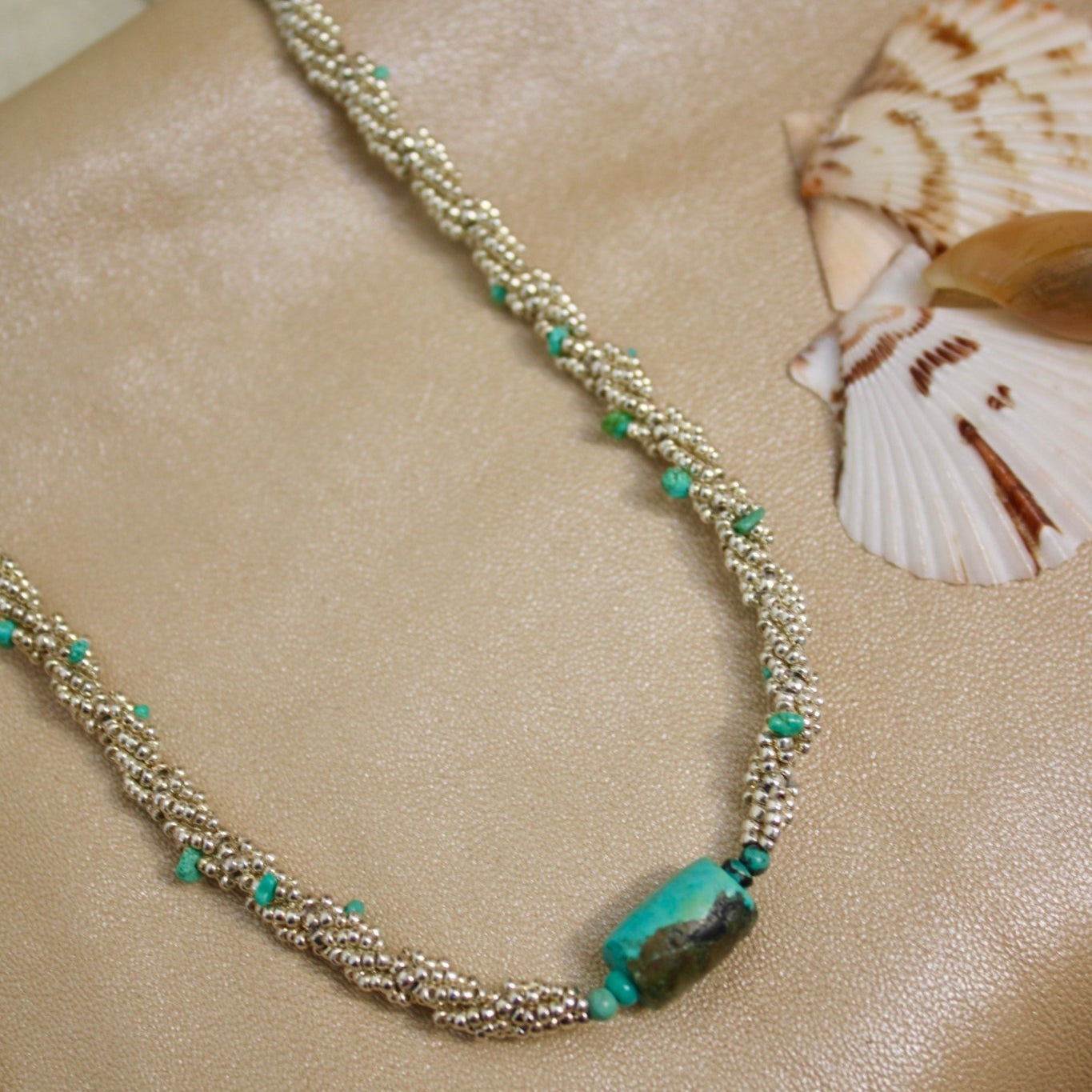 Turquoise and Sterling SilverDebra PyeattNecklace