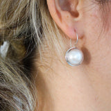 White Mabe Pearl EarringsJinjaEarrings