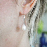 White Pearl Drop EarringsJinjaEarrings