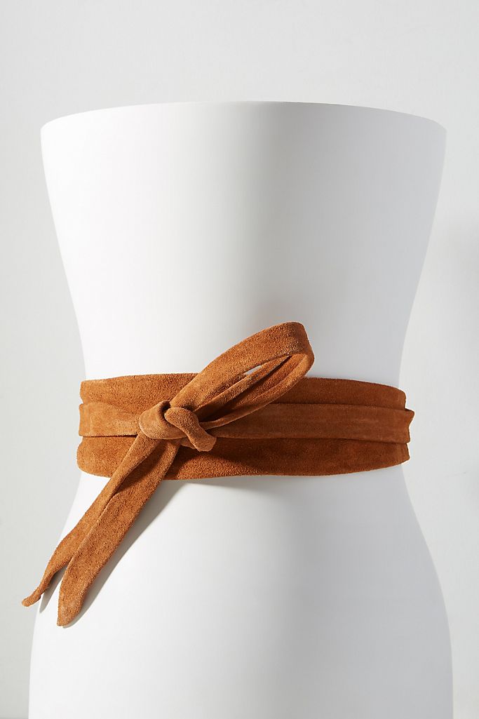 Wrap Belt- Cognac SuadeAdaBelts