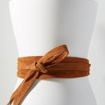 Wrap Belt- Cognac SuadeAdaBelts